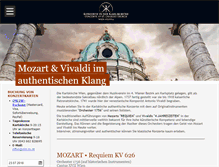 Tablet Screenshot of konzert-wien.info